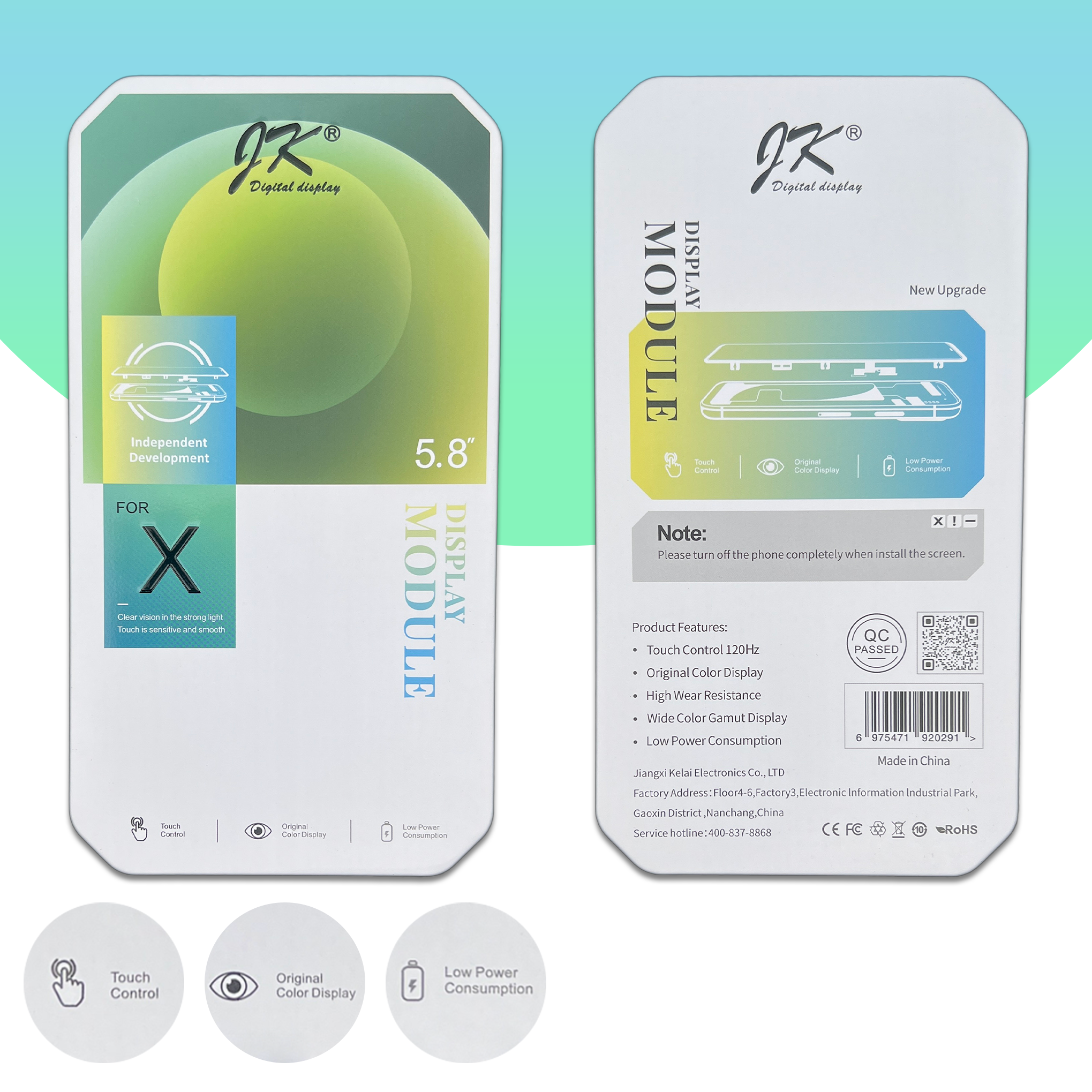 iPhone X JK Incell LCD / Display / Screen + Touch